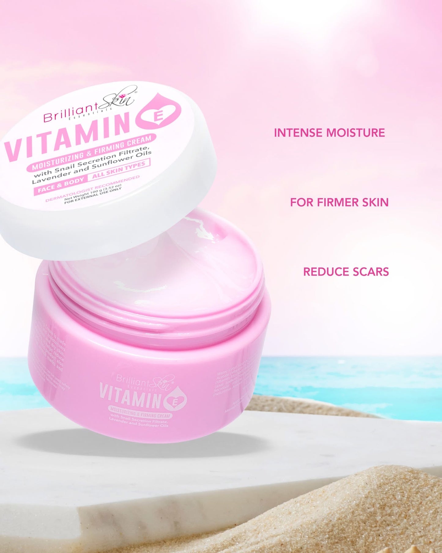 Brilliant skin essential Vitamin E moisturizing & Firming cream 100g