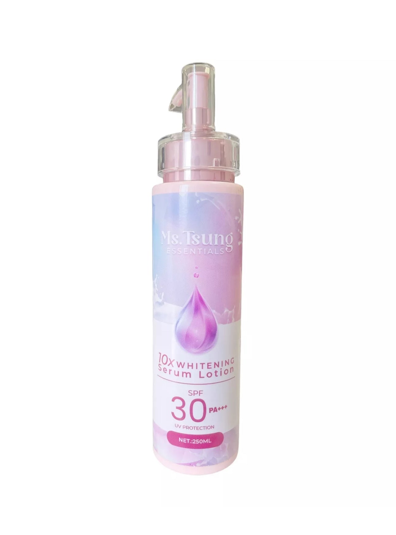 MS. TSUNG ESSENTIALS. 10x Whitening serum Lotion SPF30 -250ML
