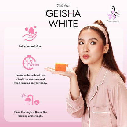 Geisha White -Scar & Blemish Skin Brightening Soap - Classic Pink (65g x 2/Pack)