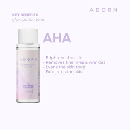 Adorn by. Calmskin Glow Potion Toner AHA/ BHA -120ML