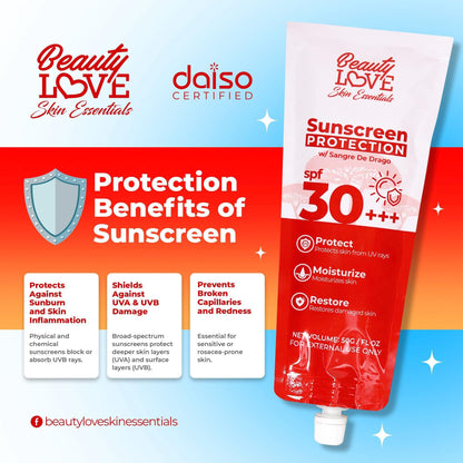 Beauty Love Sunscreen Protection w/sangre De Dragon spf30+++ - 50g