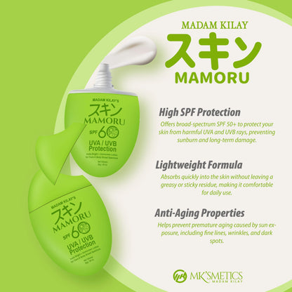 Madam kilay Mamoru UVA/UVB Protection Sunscreen SPF60 -50g