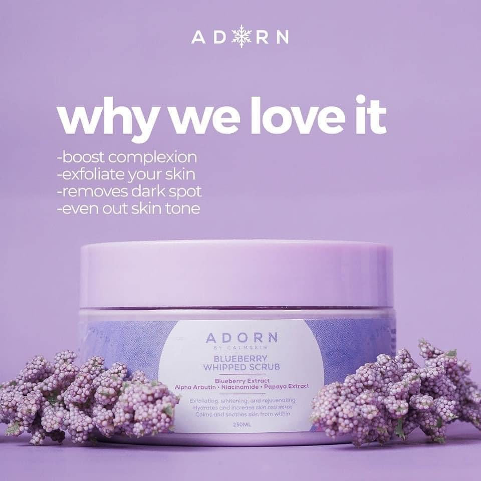 Adorn by. Calmskin Blueberry Whipped Scrub 250g