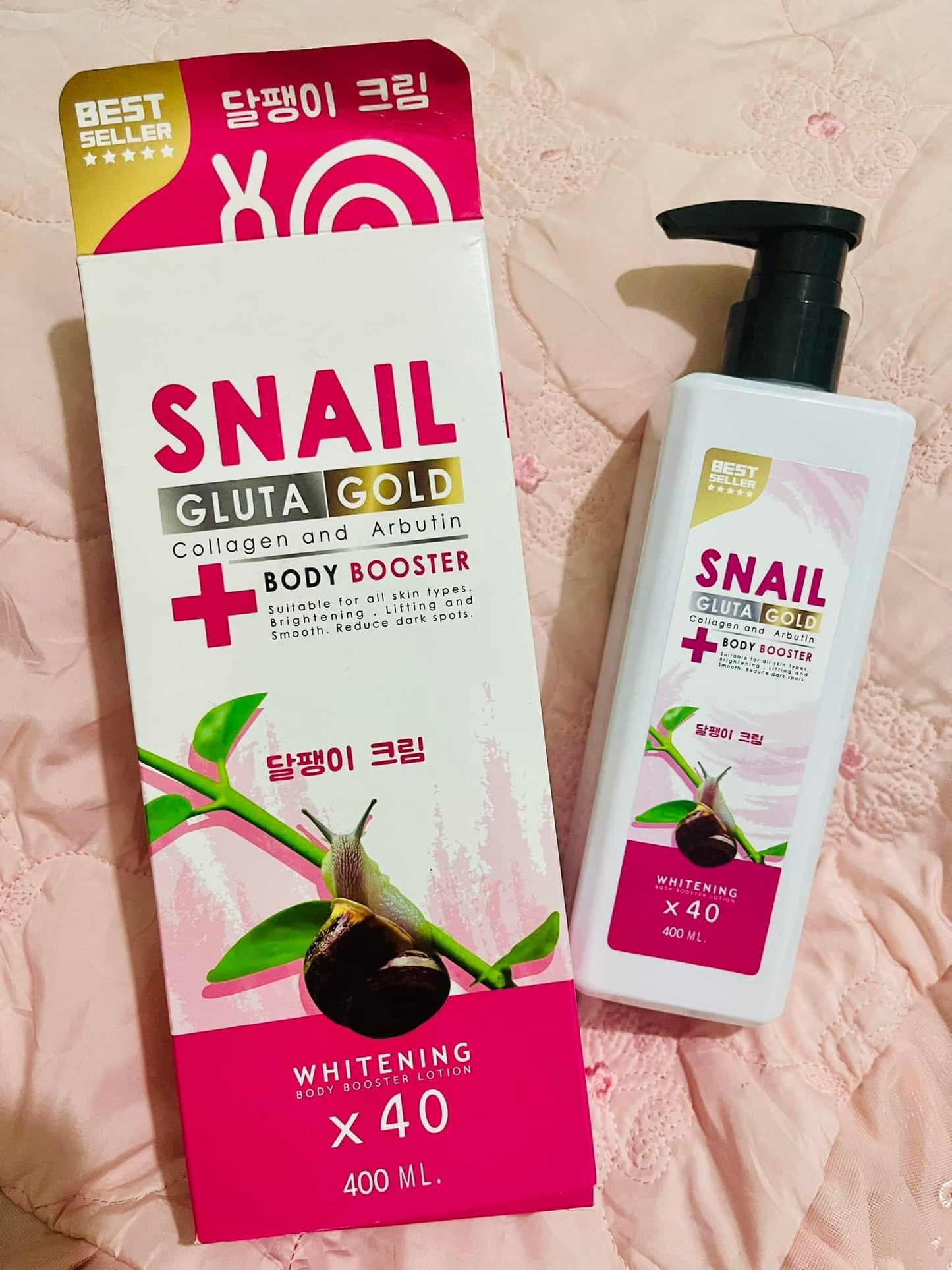 SNAIL GLUTA GOLD Collagen & Arbutin Body Booster 400ML