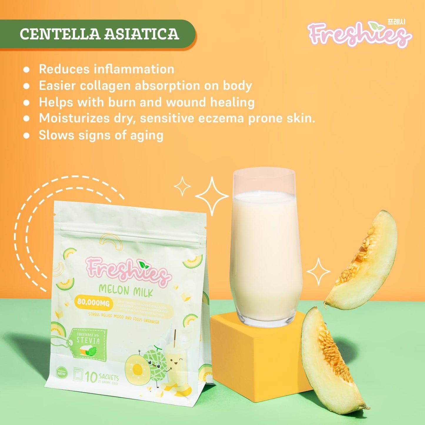 JUJU GLOW - Freshies Melon Milk 10 x 21g