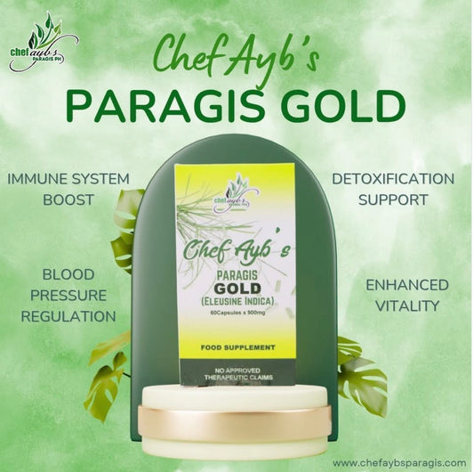Paragis gold capsules (eleusine Indica) 60 capsules X 900mg | natural food supplements for immune support