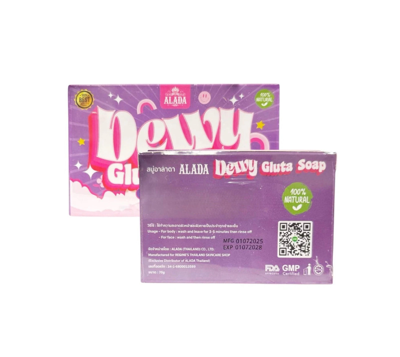 ALADA Dewey Gluta Soap + Niacinamide & Collagen Soap