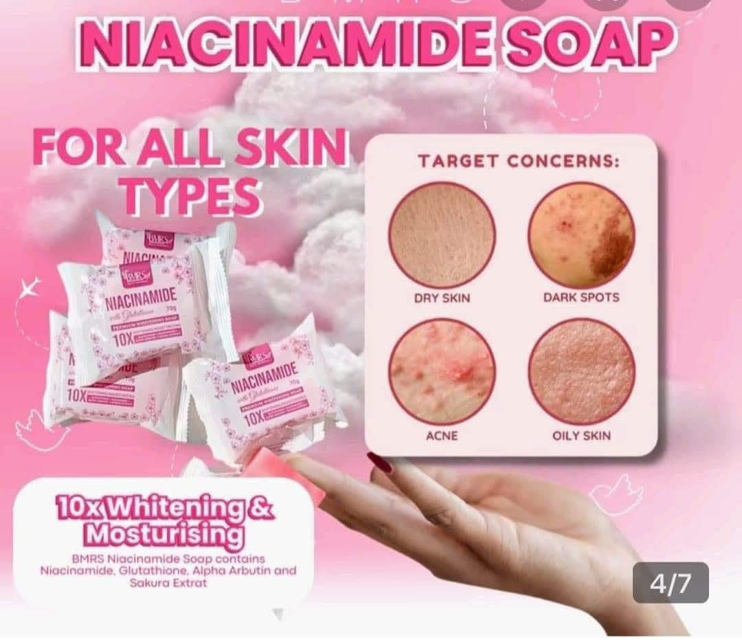 niacinamide with glutathione soap BMRS niacinamide with glutathione soap BMRS
