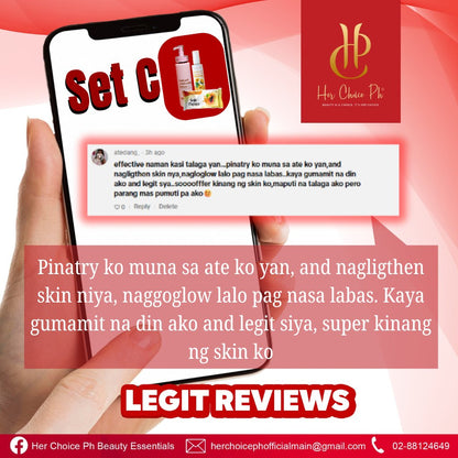 Her Choice Ph - Skin Care Trio Body whitening Set