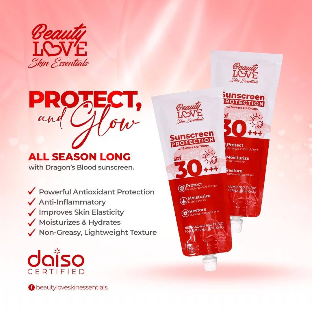 Beauty Love Sunscreen Protection w/sangre De Dragon spf30+++ - 50g