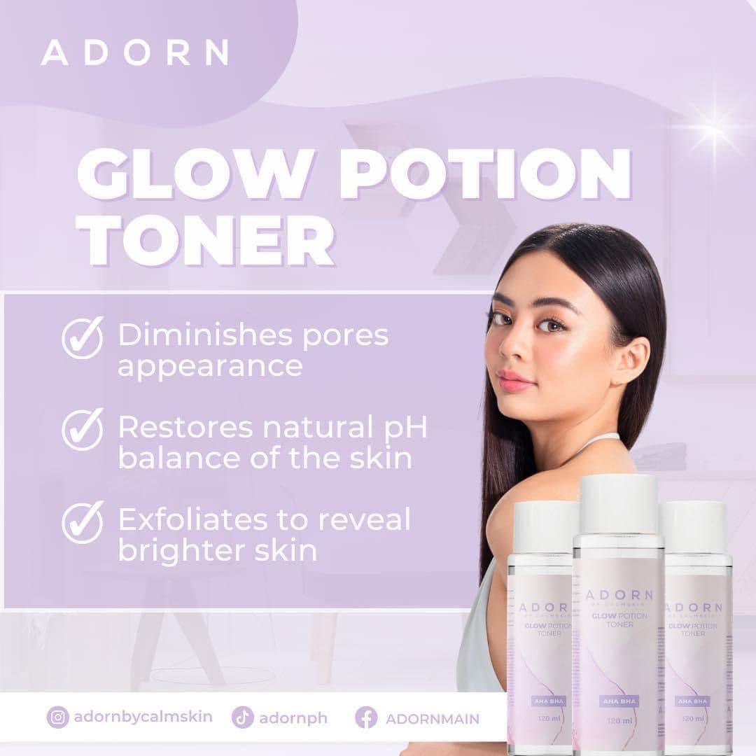 Adorn by. Calmskin Glow Potion Toner AHA/ BHA -120ML