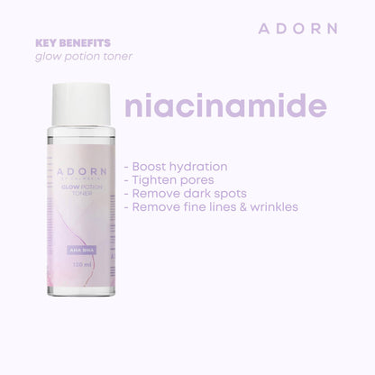 Adorn by. Calmskin Glow Potion Toner AHA/ BHA -120ML