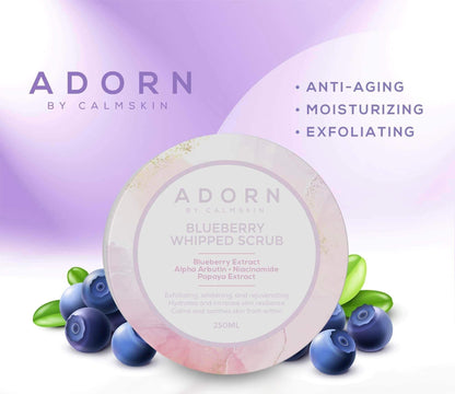 Adorn by. Calmskin Blueberry Whipped Scrub 250g