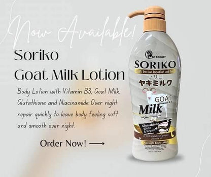 SORIKO - Goat milk lotion glutathione (White & Repair )- 500ml