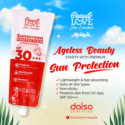 Beauty Love Sunscreen Protection w/sangre De Dragon spf30+++ - 50g