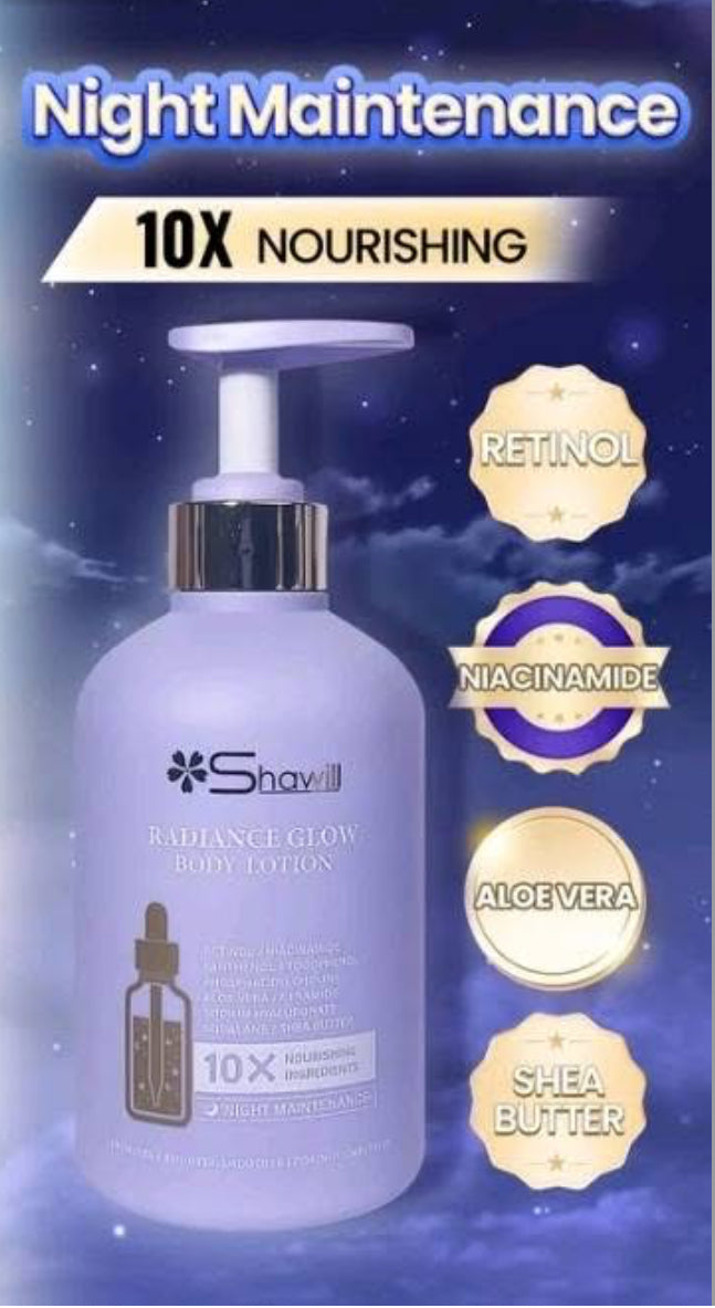 Shawill Radiance Glow Body Lotion Night Maintenance 500ml