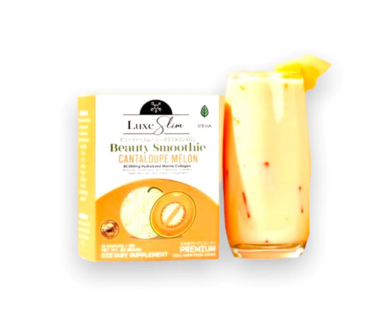 Luxe Slim Beauty Smoothie Cantaloupe Melon - Premium Collagen (10 x 21g)