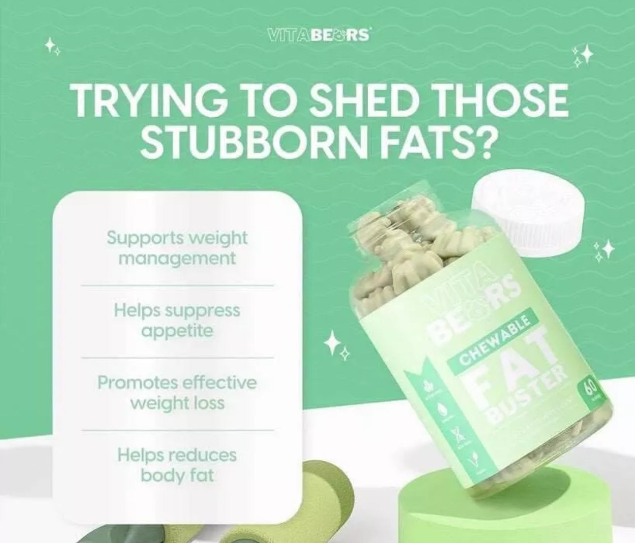 Vitabears - Chewable Fat Buster | 60 Gummies