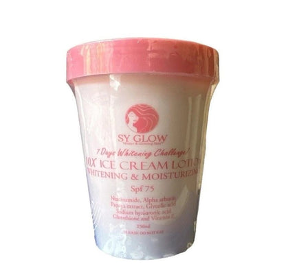 SY GLOW 10X ICE CREAM LOTION -WHITENING & MOISTURIZING SPF75  250G