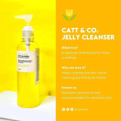 Catt & co. Bright & Free Anti-Blemish Face & Body Jelly Cleanser 250ML