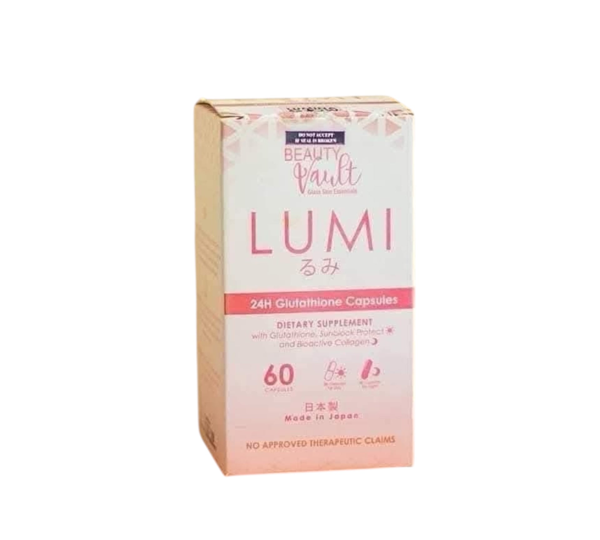 Beauty Vault LUMI 24H Glutathione Capsule  ROSYSKIN ESSENTIALS LLC