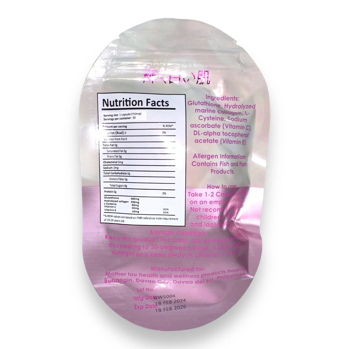 SY GLOW - Glowing White Skin GLUTA-COLLAGEN 30’s