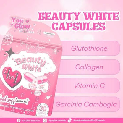 You glow babe Beauty White - Glutathione Collagen Slimming 30Caps