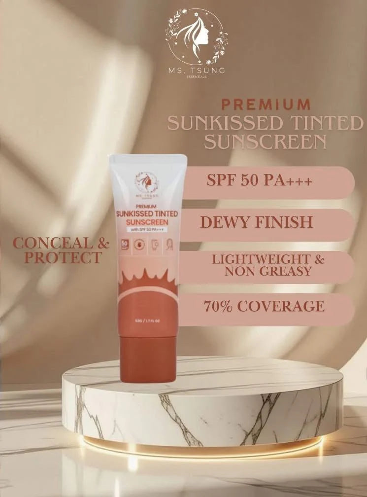 Ms Tsung Premium Sun-kissed Tinted Sunscreen SOF50 -50ml