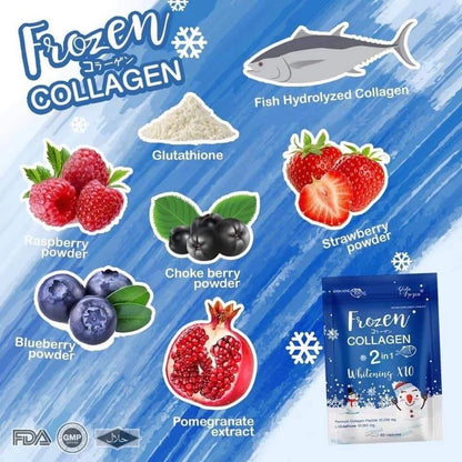 Frozen collagen 2in1 whitening 10x capsules