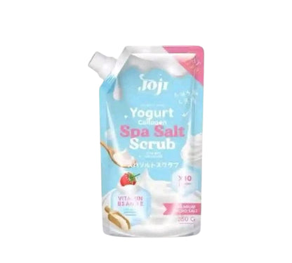 JOJI YOGURT COLLAGEN SPA SALT BODY SCRUB 350G