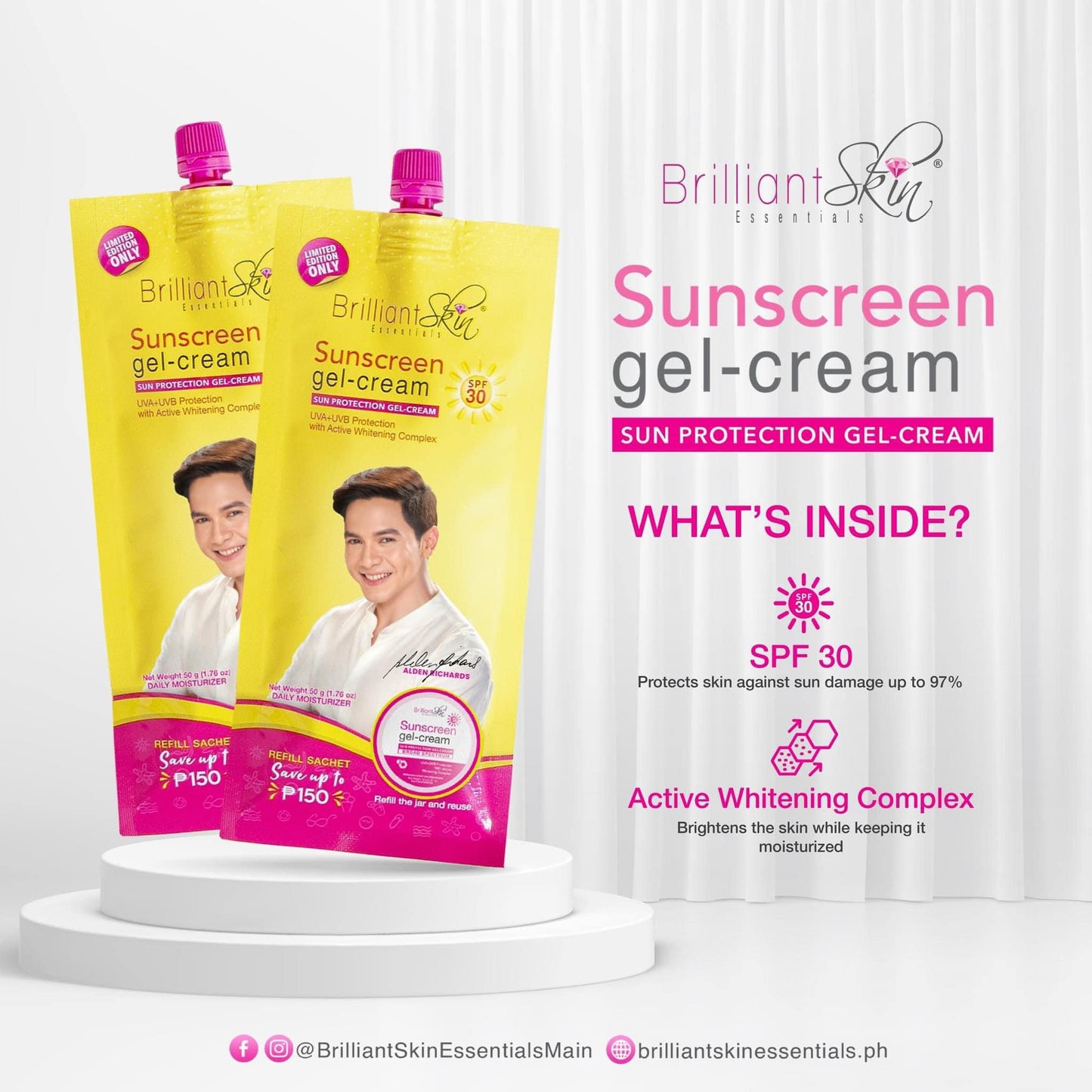 Brilliants skin essentials - Sunscreen Gel/Cream 50g