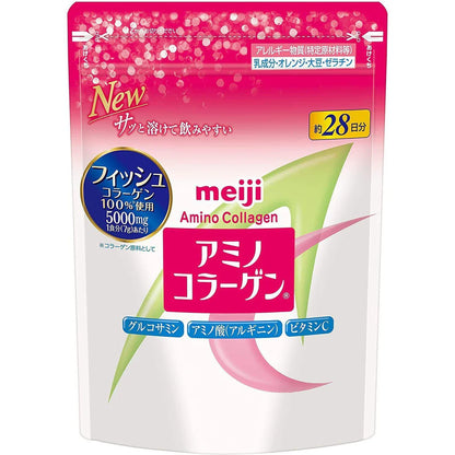 Meiji amino collagen powder beauty supplement 196g