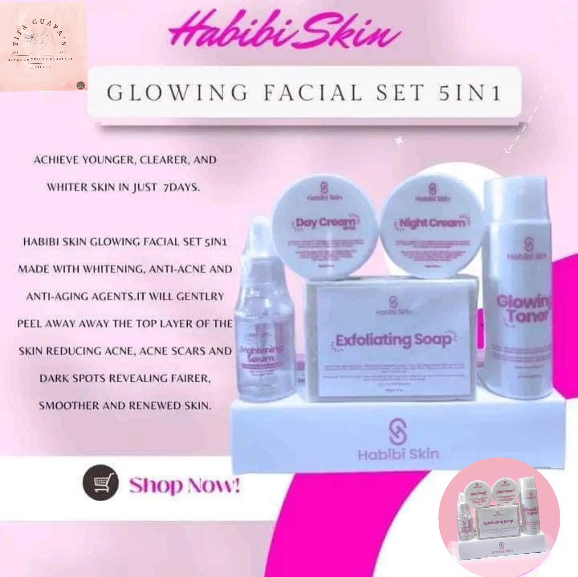 Habibi skin - Glowing Facial set (mild)