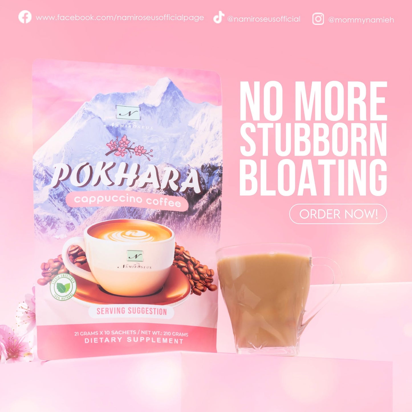 Namiroseus Pokhara Capuccino Coffee Mix -10 sachet