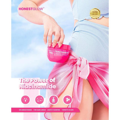 HonestGlow 190 Niacinamide Cream with alpha arbutin & Vitamin E -250g