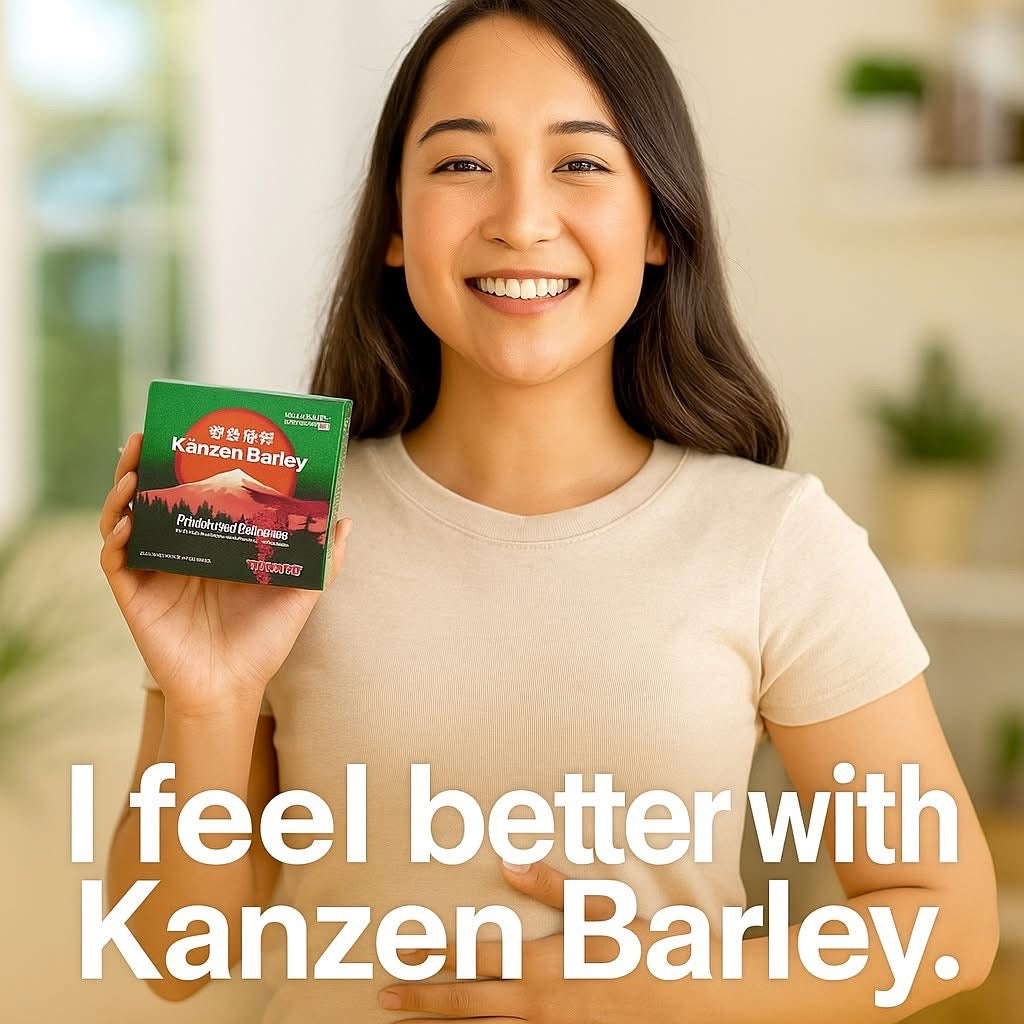 Kanzen Barley Powder Drink Mix with Prebiotic and Japan Patented POSTBIOTIC - 10sachet /Box