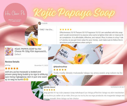 Her Choice Ph - kojic Papaya Soap -120g