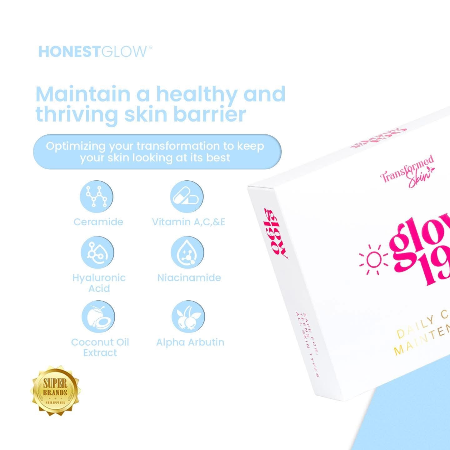 Honest glow maintenance set