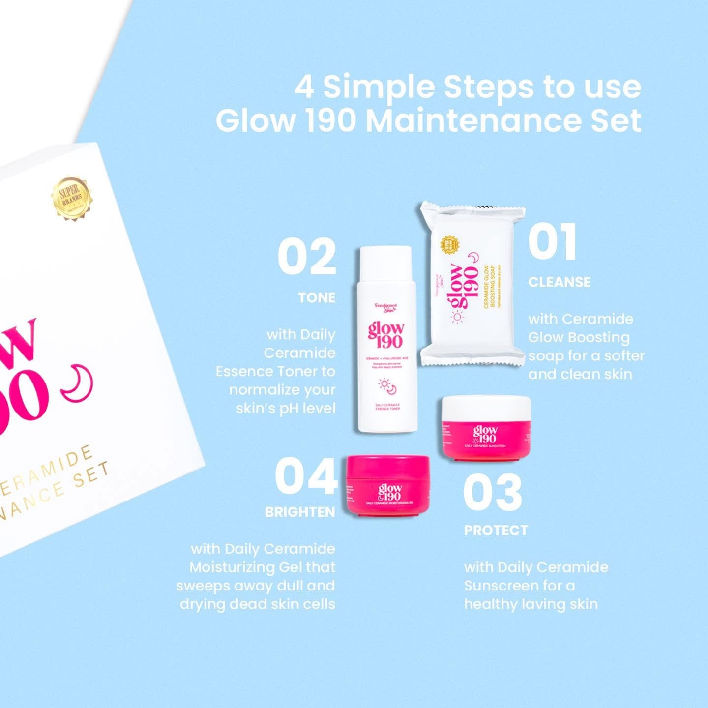 Honest glow maintenance set