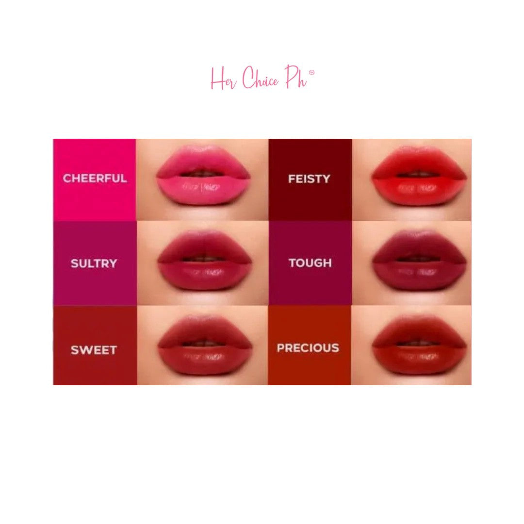 HER CHOICE PH Satin Lips HD Matte Liptint SULTRY 5ML - velvet lip tint. Soft satin Finish