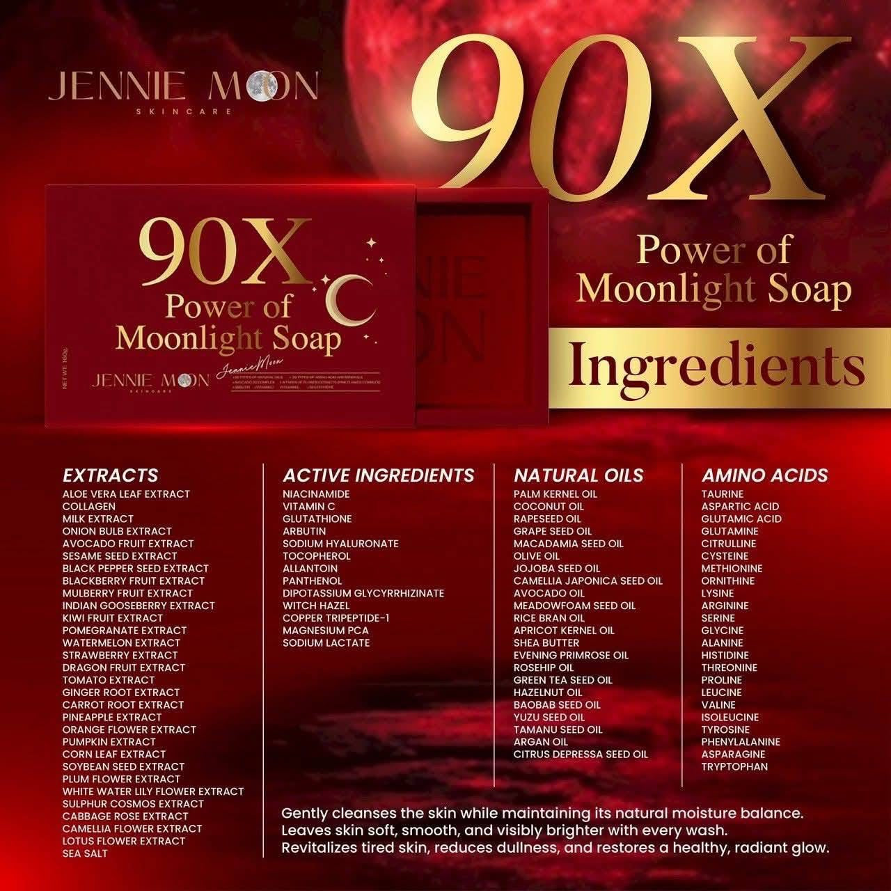 JENNIE MOON -90X POWER OF MOONLIGHT SOAP 160g