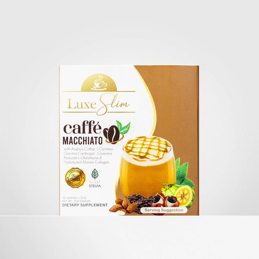 Luxe Slim Caffe Macchiato - Slimming Coffee With Collagen & Glutathione - 10sachet