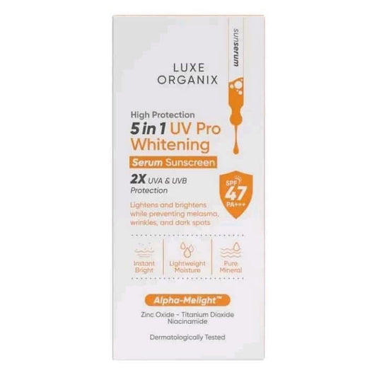Luxe organix 5in1 UV Pro whitening serum sunscreen spf47 PA+++ 40ml