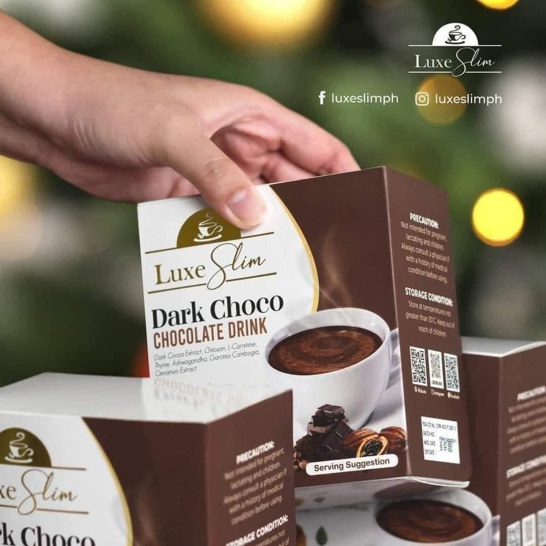 Luxe Slim - Dark Choco Chocolate Drinks (10 x 21g )