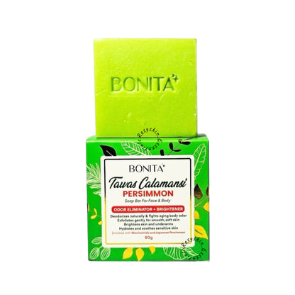 Bonita - Tawas Calamansi & Persimon soap (odor elimination & Brightening) Face & Body soap -80g
