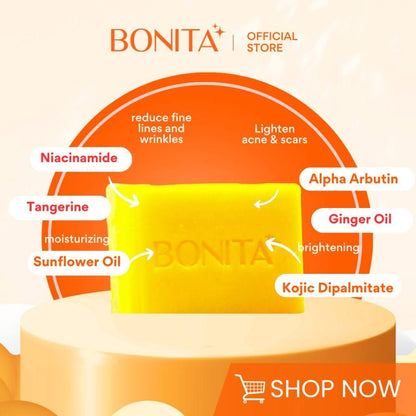 Bonita Sunflower & Niacinamide soap 80g - 10x Advance Brightening