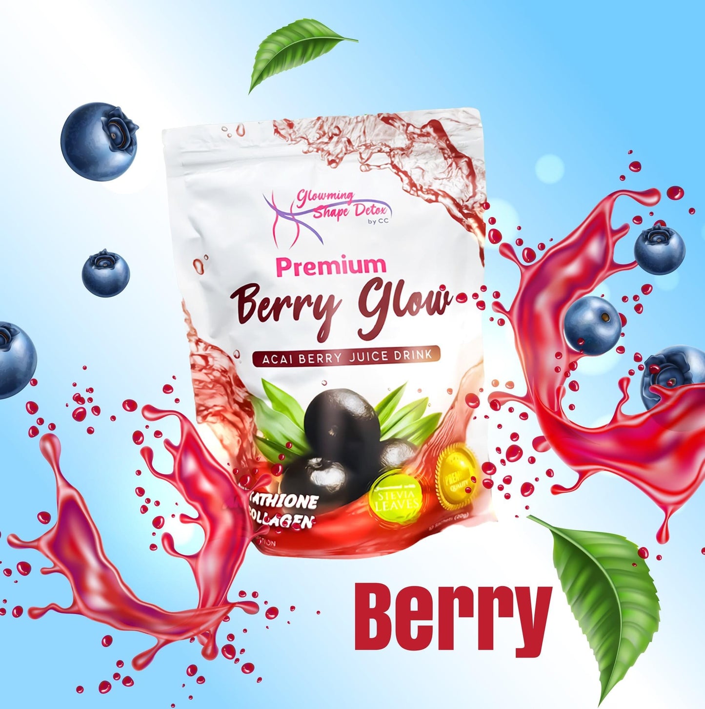 Glowming Shape Detox -Premium Berry Glow 10 x 20g