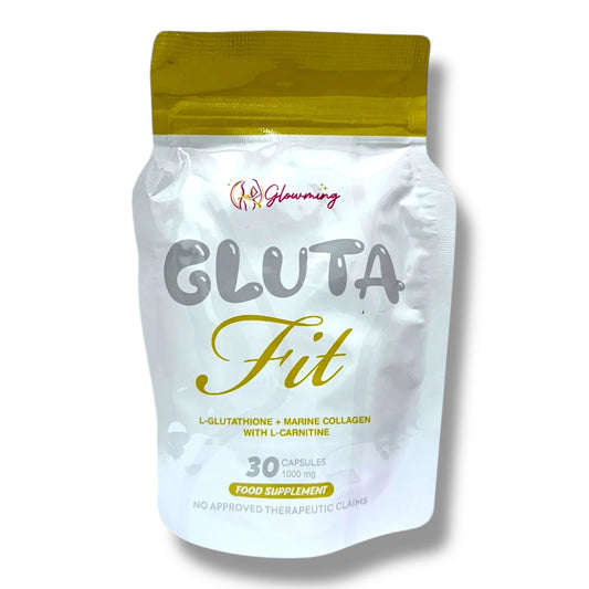 Glowming - Gluta Fit L-Glutathione  + Marine Collagen w/carnatine - 30caps/pack -1000mg
