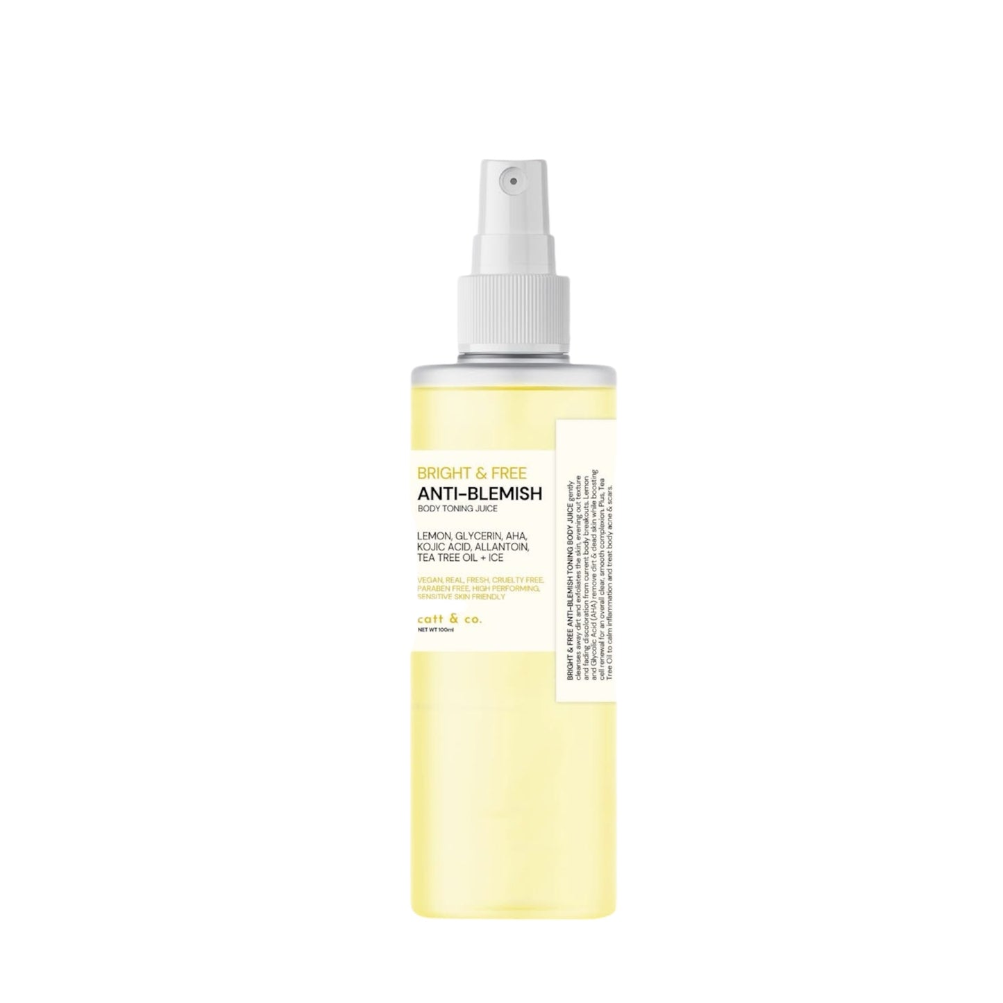 Catt & co. Bright & Free Anti-Blemish Body Toning Juice 100ML