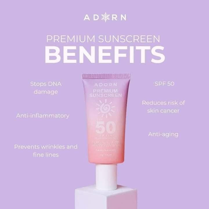 Adorn by.Calmskin Premium Sunscreen Spf50 -50g
